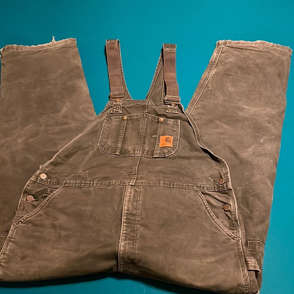 42x34 Carhartt insulated bib overalls